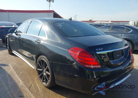 2016 Mercedes-Benz Amg S 63 4Matic из США, поврежденный, VIN WDDUG7JB4GA234268